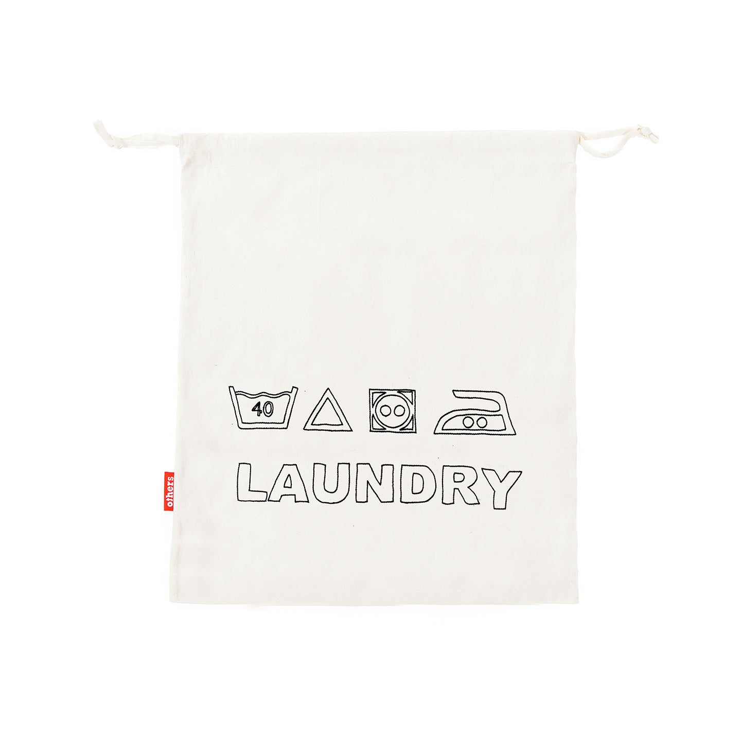 Embroidered laundry bag