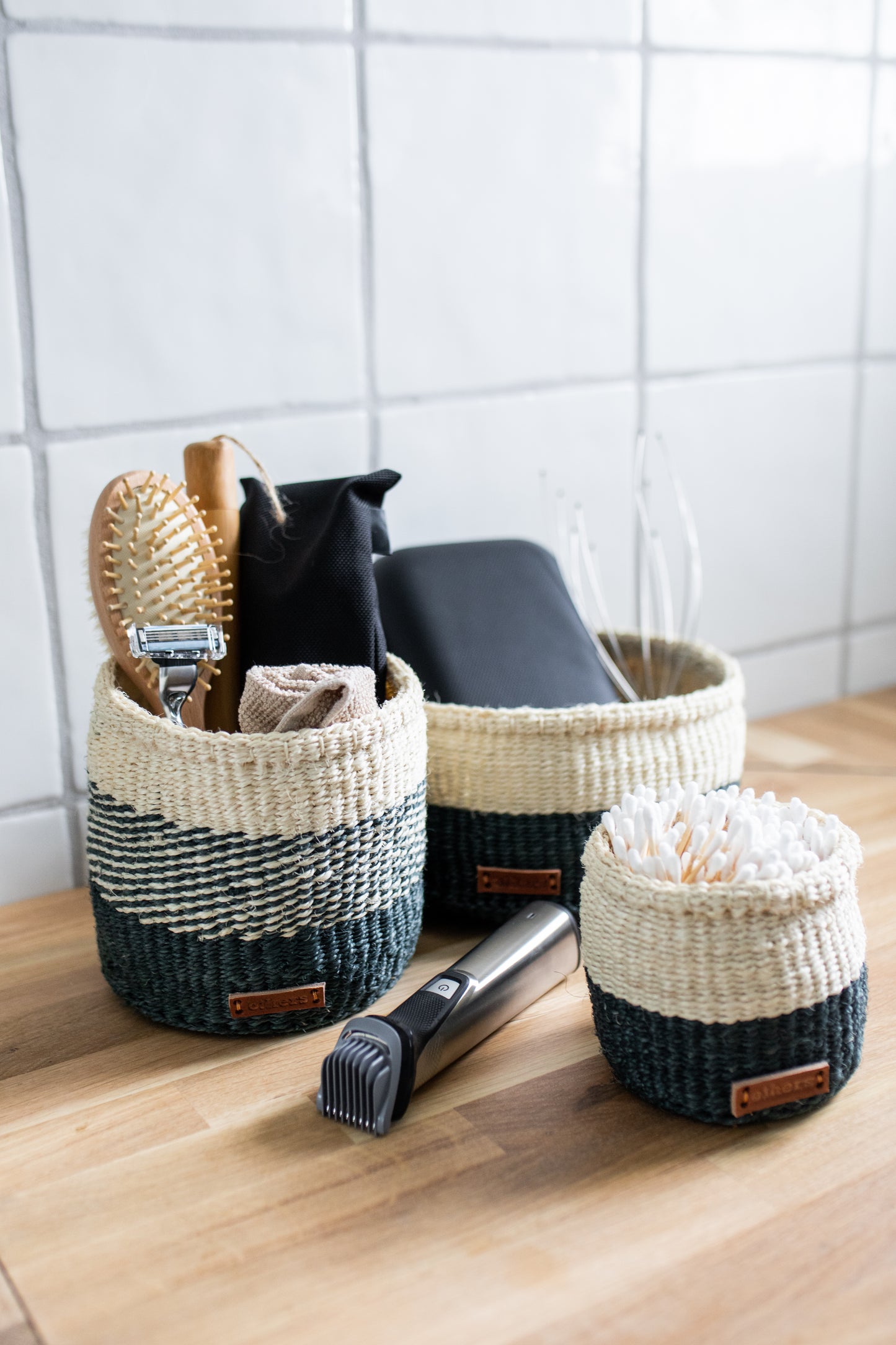 Sisal Baskets Black