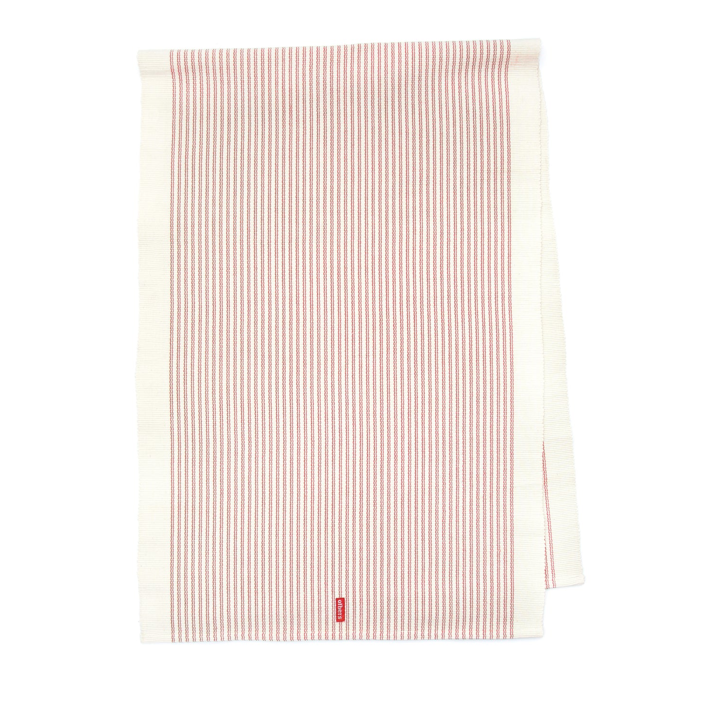 Handloom Table Runner, Red Stripes