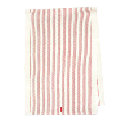 Handloom Table Runner, Red Stripes